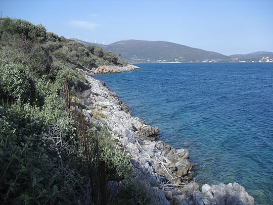 Evia seafront land